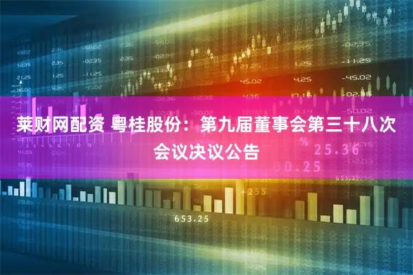 莱财网配资 粤桂股份：第九届董事会第三十八次会议决议公告